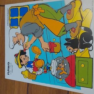 Vintage playskool Pinocchio wooden puzzle